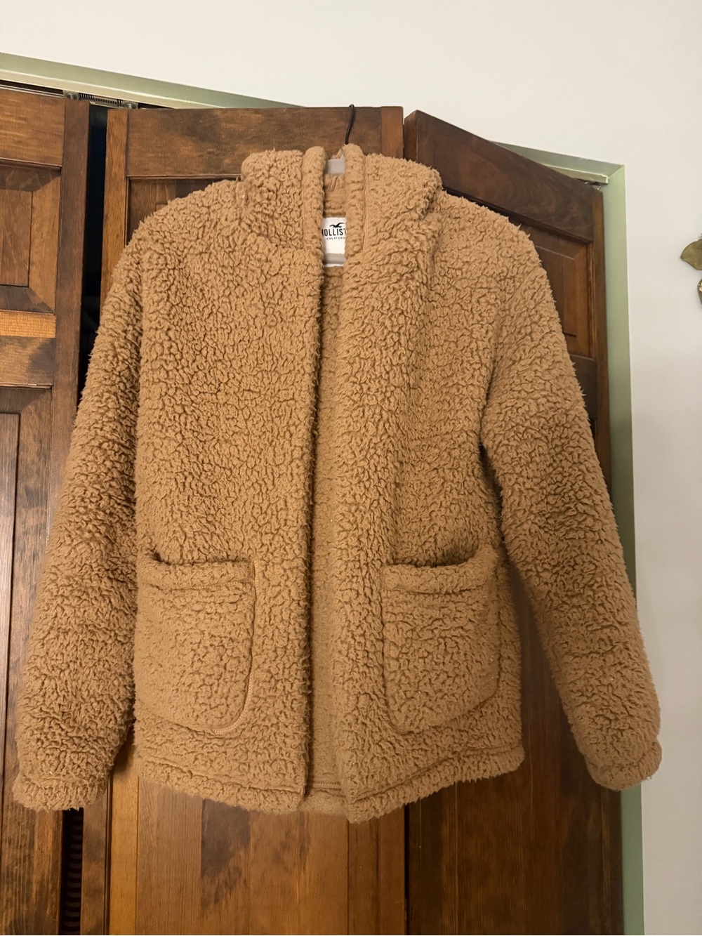 Hollister Teddy Sherpa Jacket - Tan